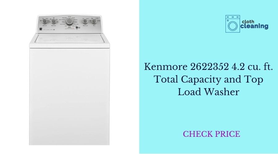 Kenmore 2622352 4.2 cu. ft. Total Capacity and Top Load Washer, White