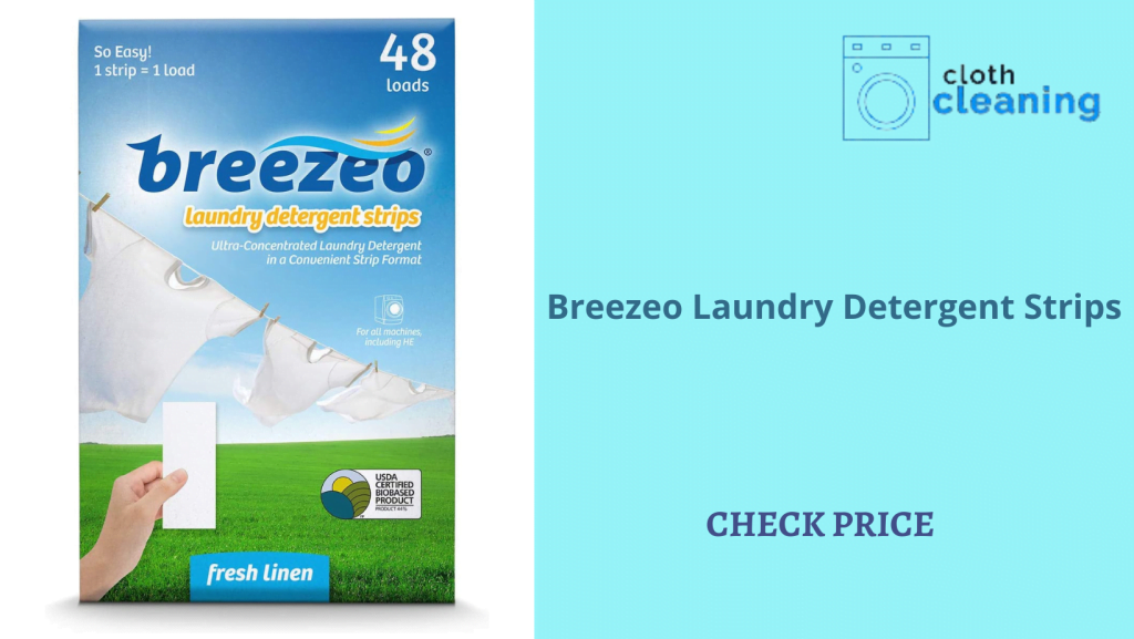 Eco friendly detergent strips
