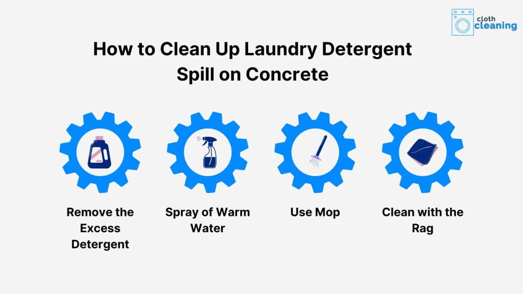How to Clean Up Laundry Detergent Spill on Concrete?